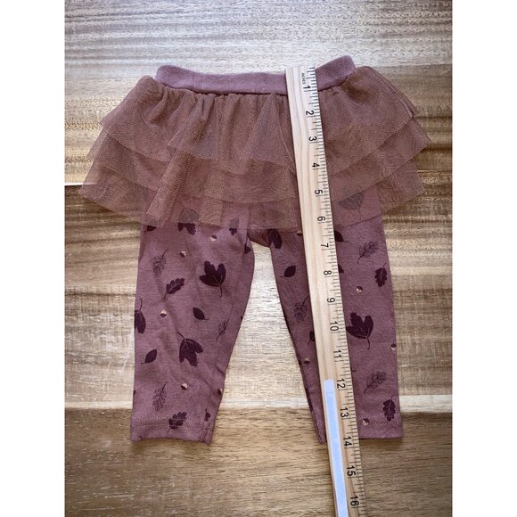 Carters Baby Girls "Full Of Thanks" Bodysuit & Legging Set With Tulle Skirt 6M - Picture 11 of 12